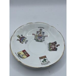 Regency English Bone China Souvenir of Canada Decorative‎ Plate 5" Vintage